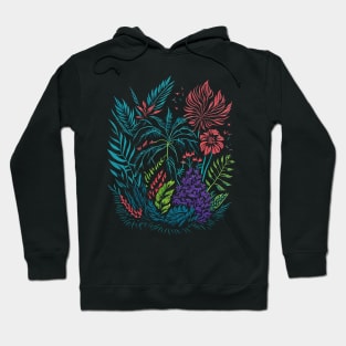 Exotic Flowers and Plants Hoodie